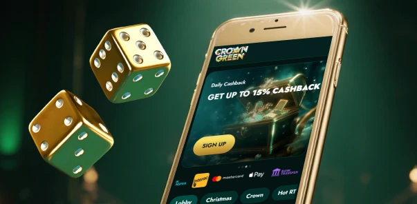 CrownGreen mobile application icon displayed on a smartphone interface